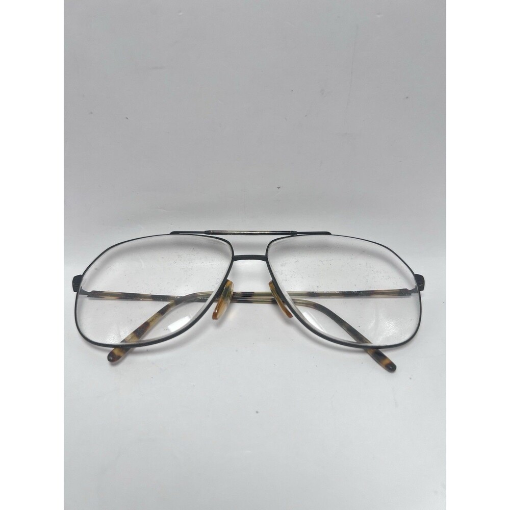 Vintage Revue 905 Black Eyeglasses Frames Only  Italy 62-14-140 Aviator